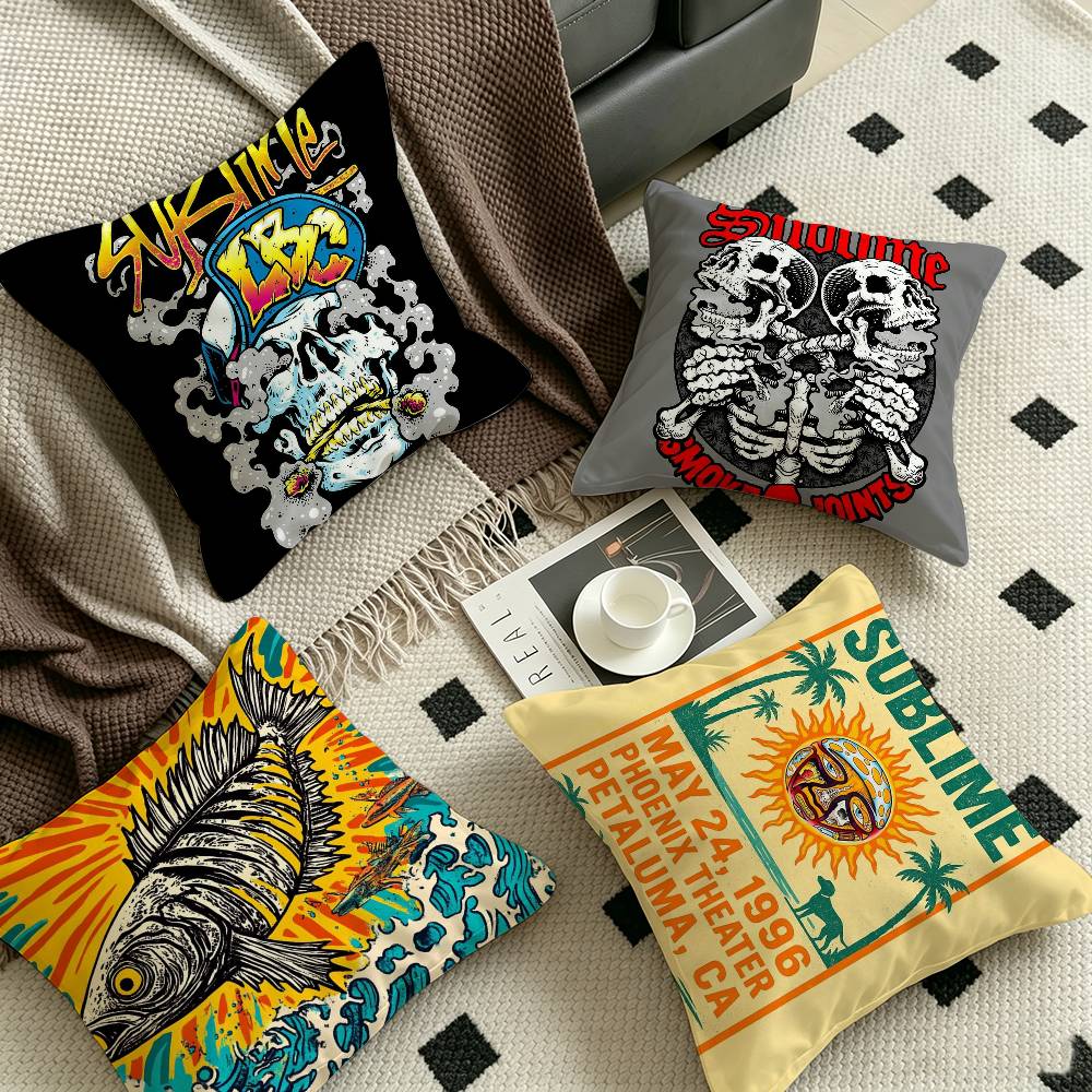 Pillow Cover Sublimation - ปลอกหมอนอิง S-Sublime Classic Band สำหรับตกแต่งโซฟาและบ้าน