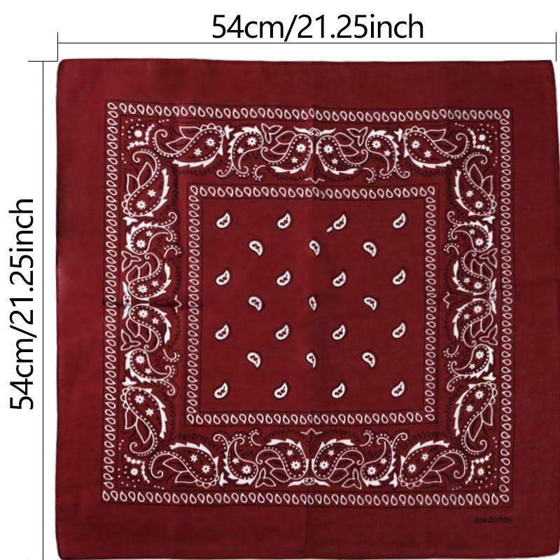 Hip Hop คาวบอย Paisley ผ้าพันค - Bandana Blank White บทวิจารณ์และราคา