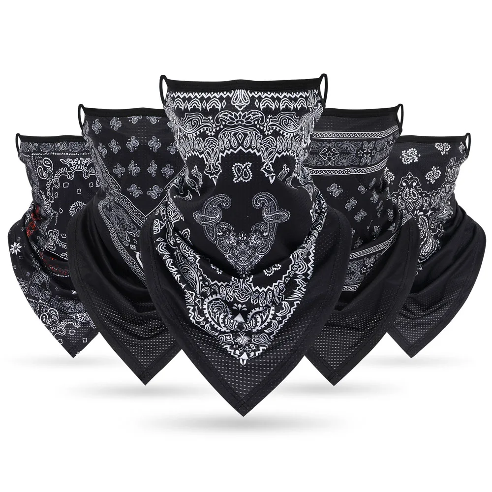 ผ้าพันหูอเนกประสงค์สีดำหน้ากาก - Bandana Blank White บทวิจารณ์และราคา