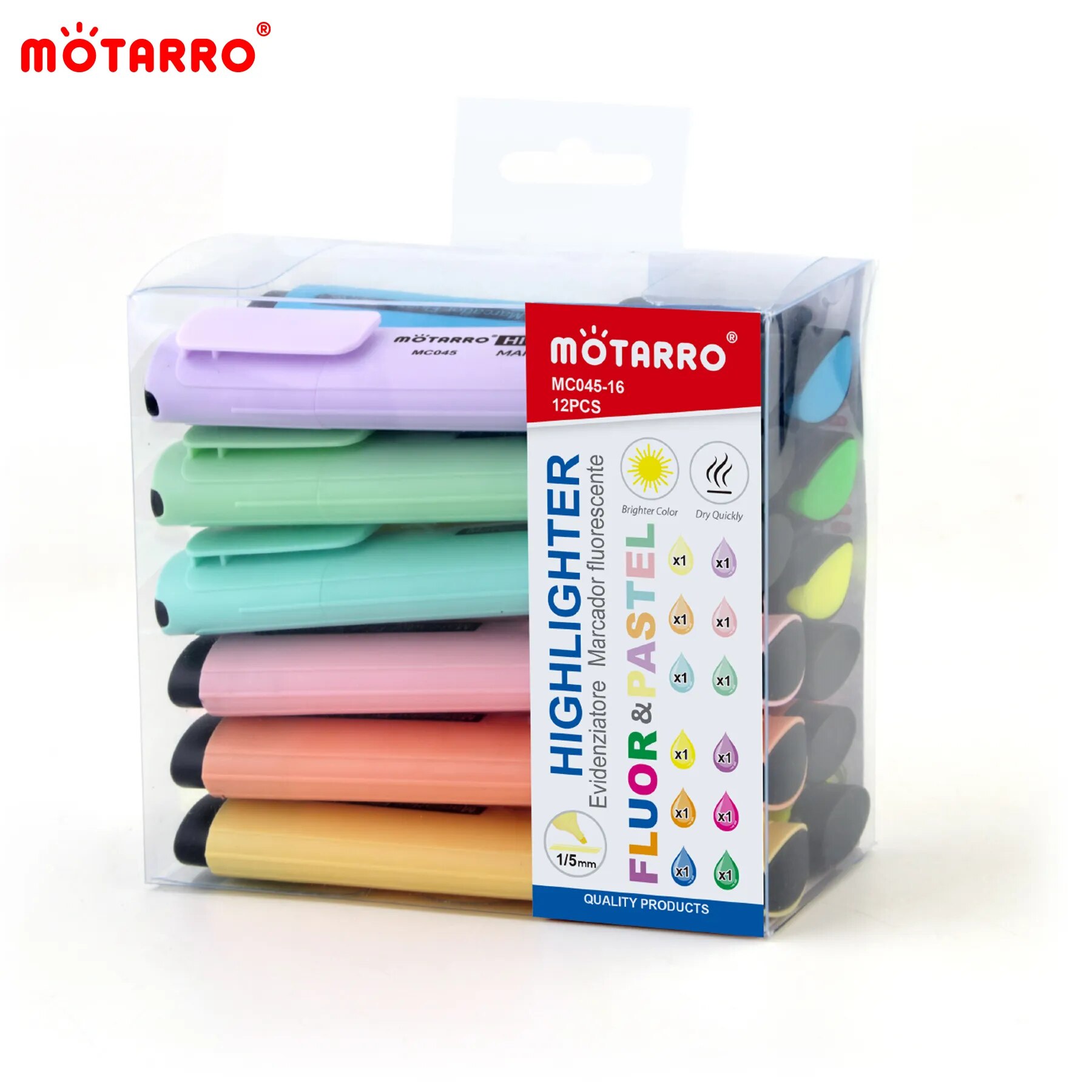MOTARRO 12 ชิ้นกล่อง Pvc เครื่ - Stabilo Marker Boss บทวิจารณ์และราคา