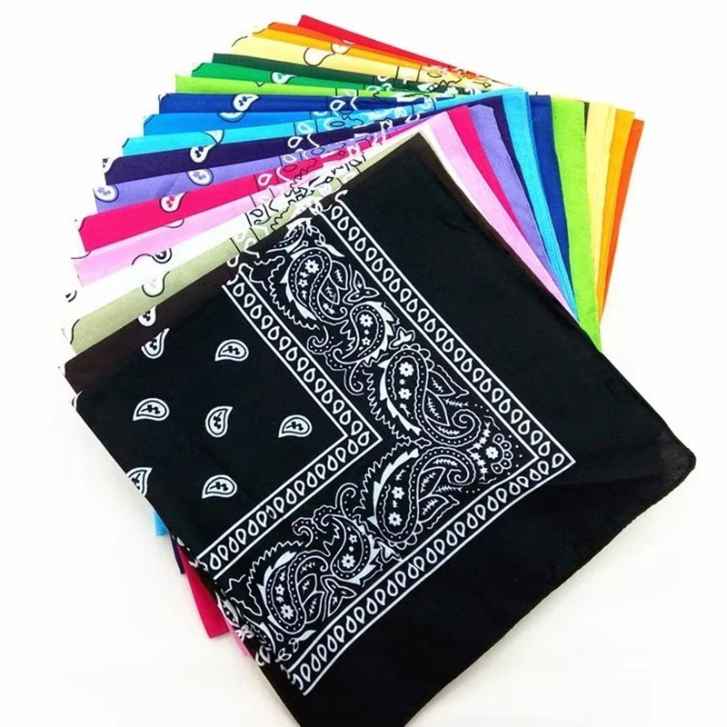 1/2/4/10 ชิ้นฮิปฮอปคาวบอยเพสลี - Bandana Blank White บทวิจารณ์และราคา