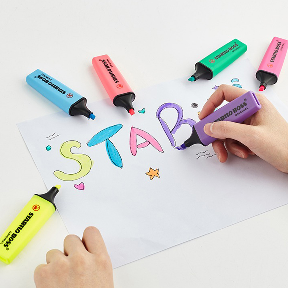 1pcs เยอรมัน Stabilo Highlight - Stabilo Marker Boss บทวิจารณ์และราคา
