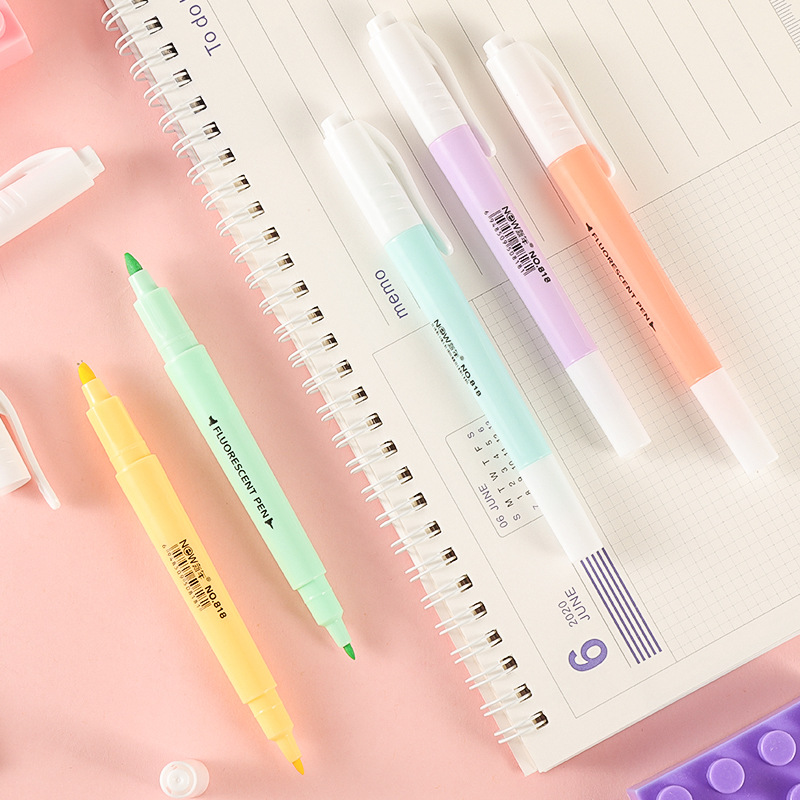 6 ชิ้น/เซ็ต Double HEAD Fluore - Stabilo Marker Boss บทวิจารณ์และราคา
